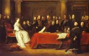Sir David Wilkie Victoria holding a Privy Council meeting oil painting reproduction